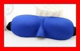 Augenmaske Augenbinde Luxus BLAU Schlafmaske Bett Dunkel