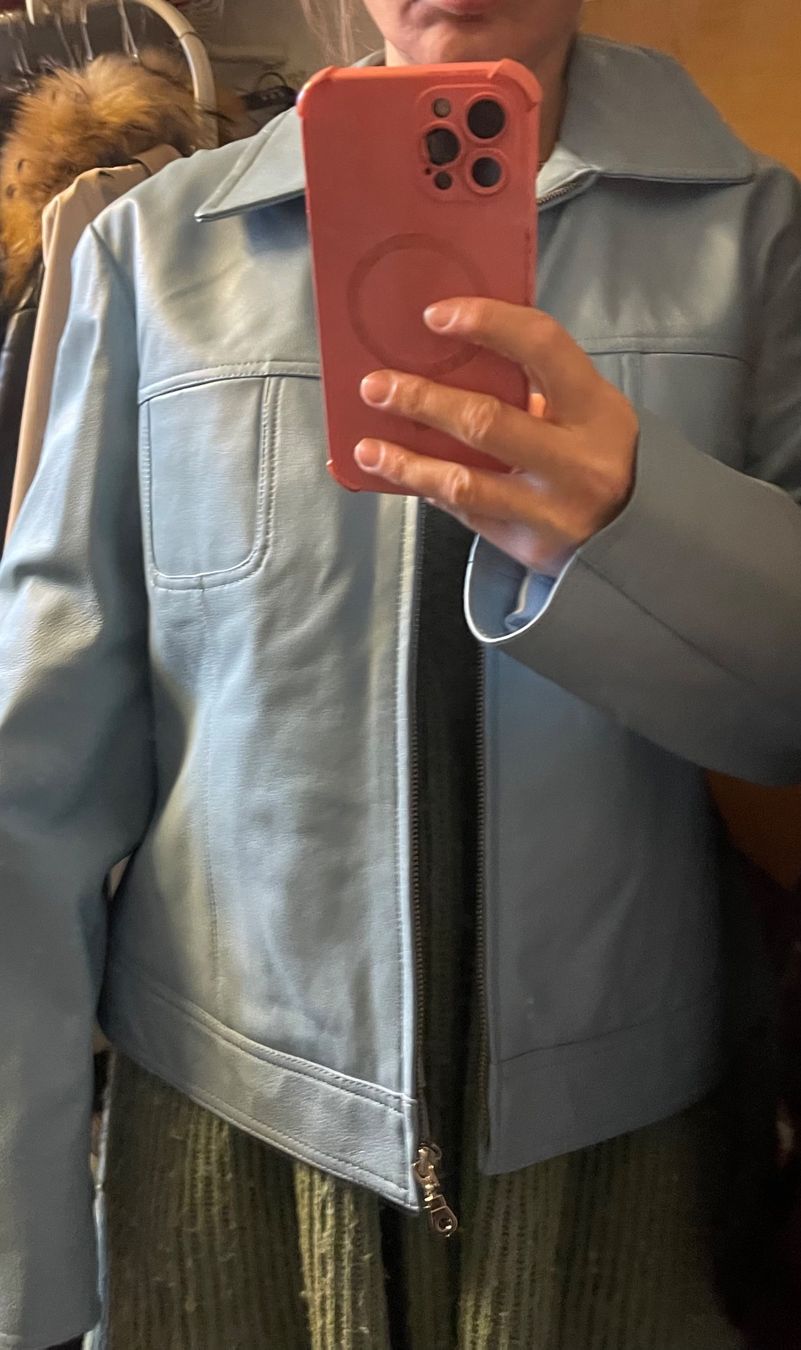 Giacche: Jacke Elements Lederjacke hellblau Gr. 42 – Nuovo (secondo la descrizione) da Rüschlikon venduto da leo_mwz2 9