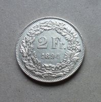 ++ 2.- Franken 1894, gute Erhaltung