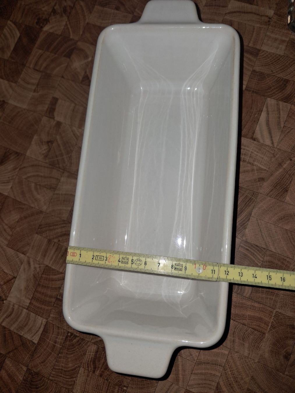 Teglie da forno: Backform von DEPOT, Keramik, Weiss/Beige. – Nuovo (secondo la descrizione) da Rüedisbach venduto da Wuethis-Fb1212 3