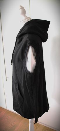 Lässiger Pullover Gilet Pullunder Kleid Kapuze - AMSTERDAM