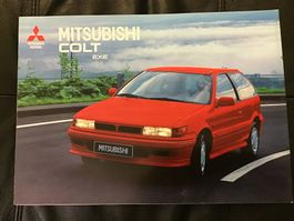 Mitsubishi Colt EXE Faltprospekt 6 Seiten August 1991