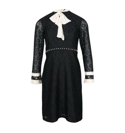 Sandro black lace dress