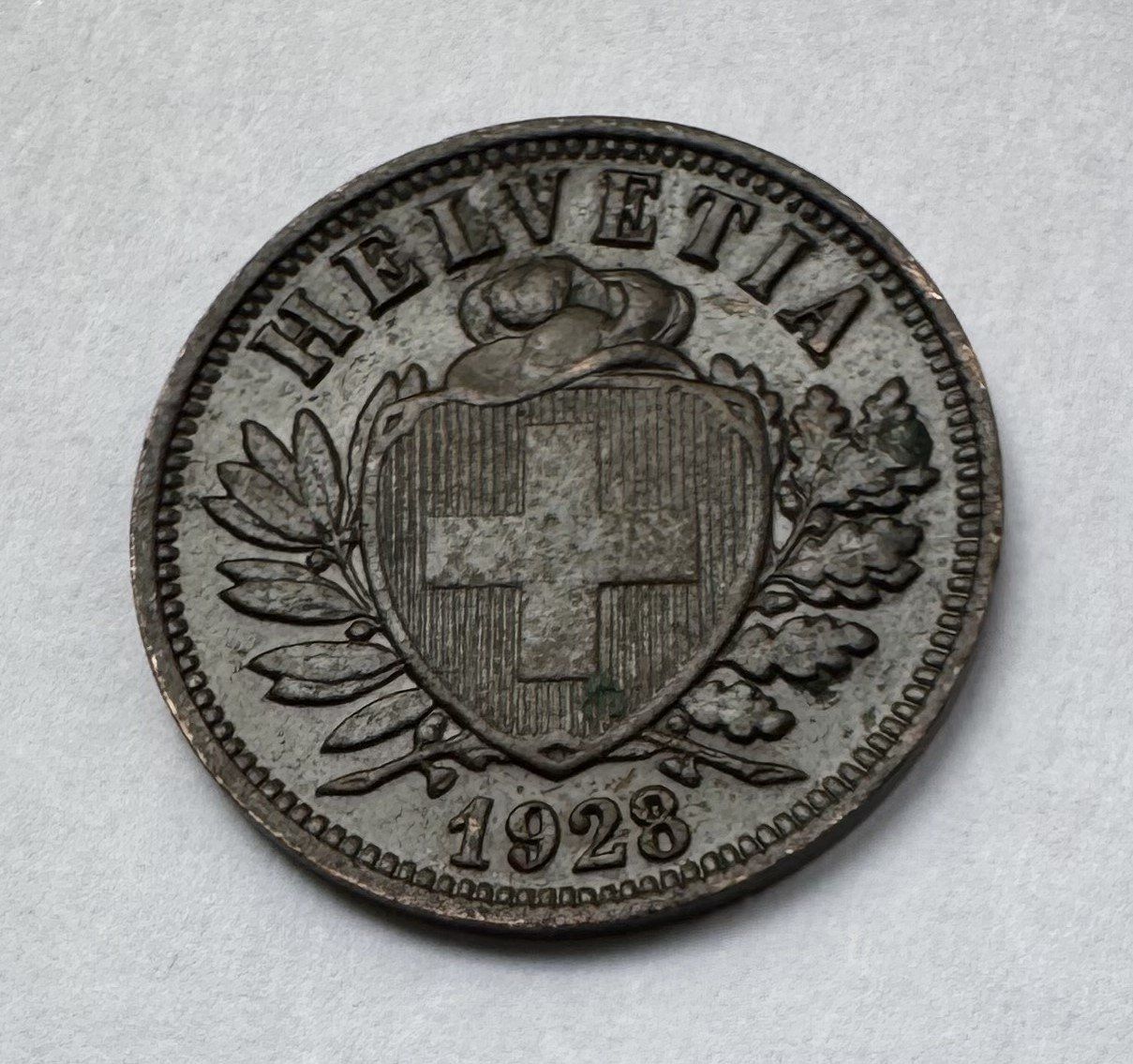 Tutti le monete: 1928 2 Rappen unz – Nuovo (secondo la descrizione) da Kirchberg SG venduto da Zenhad69