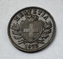 1928 2 Rappen unz