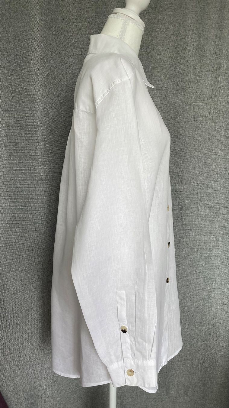 Aigner Camicette: Aigner Longbluse aus Leinen Grösse 44 – Usato da Oberwil BL venduto da Leni-Mischi 2