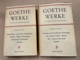 2 Bücher - Goethe Werke