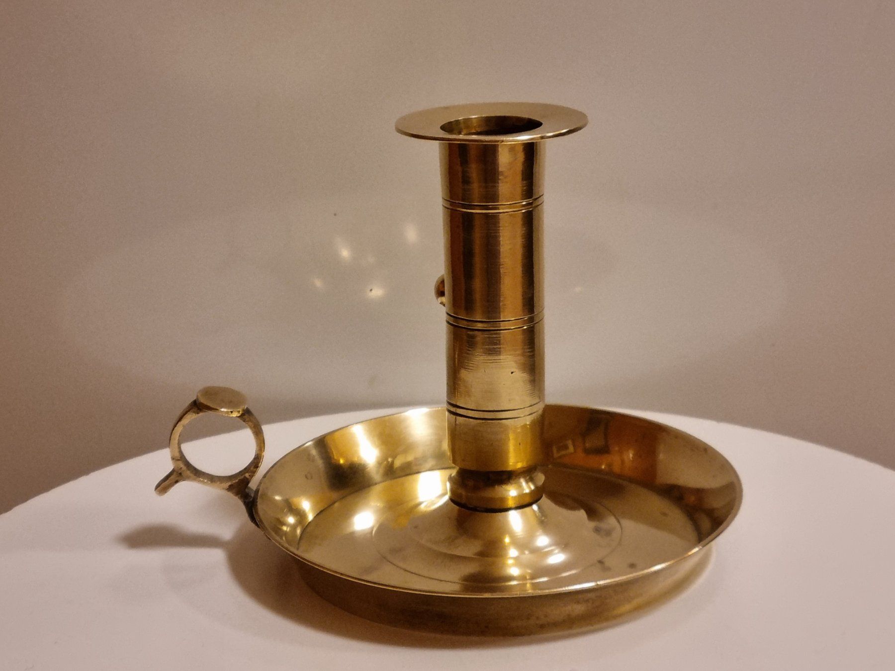 Kerzenständer: Messing Kerzenhalter Kammerleuchter Vintage – Gebraucht aus Scharnachtal von devin03 1