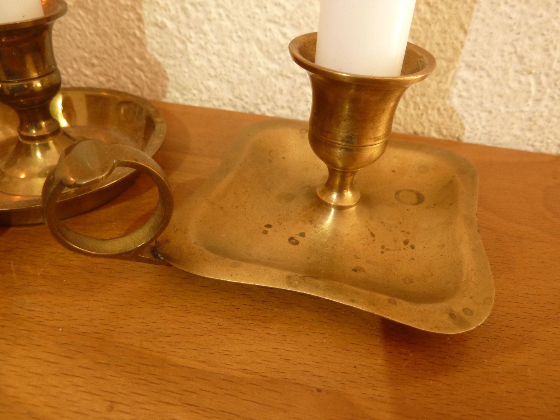 Portacandele: Messing Kerzenständer Schalen mit Griff 3er Set – Usato da Hochfelden venduto da swissice 5