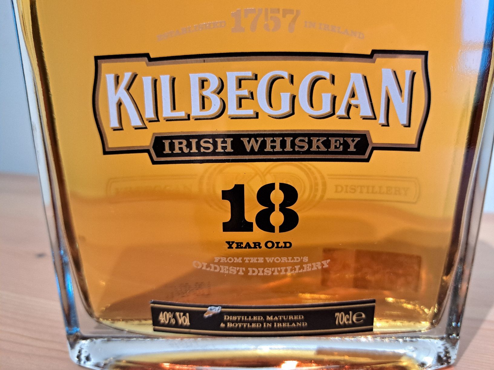 Bevande alcoliche: Kilbeggan 18yo  – Nuovo e nell'imballaggio originale da Brittnau venduto da Prorex 1