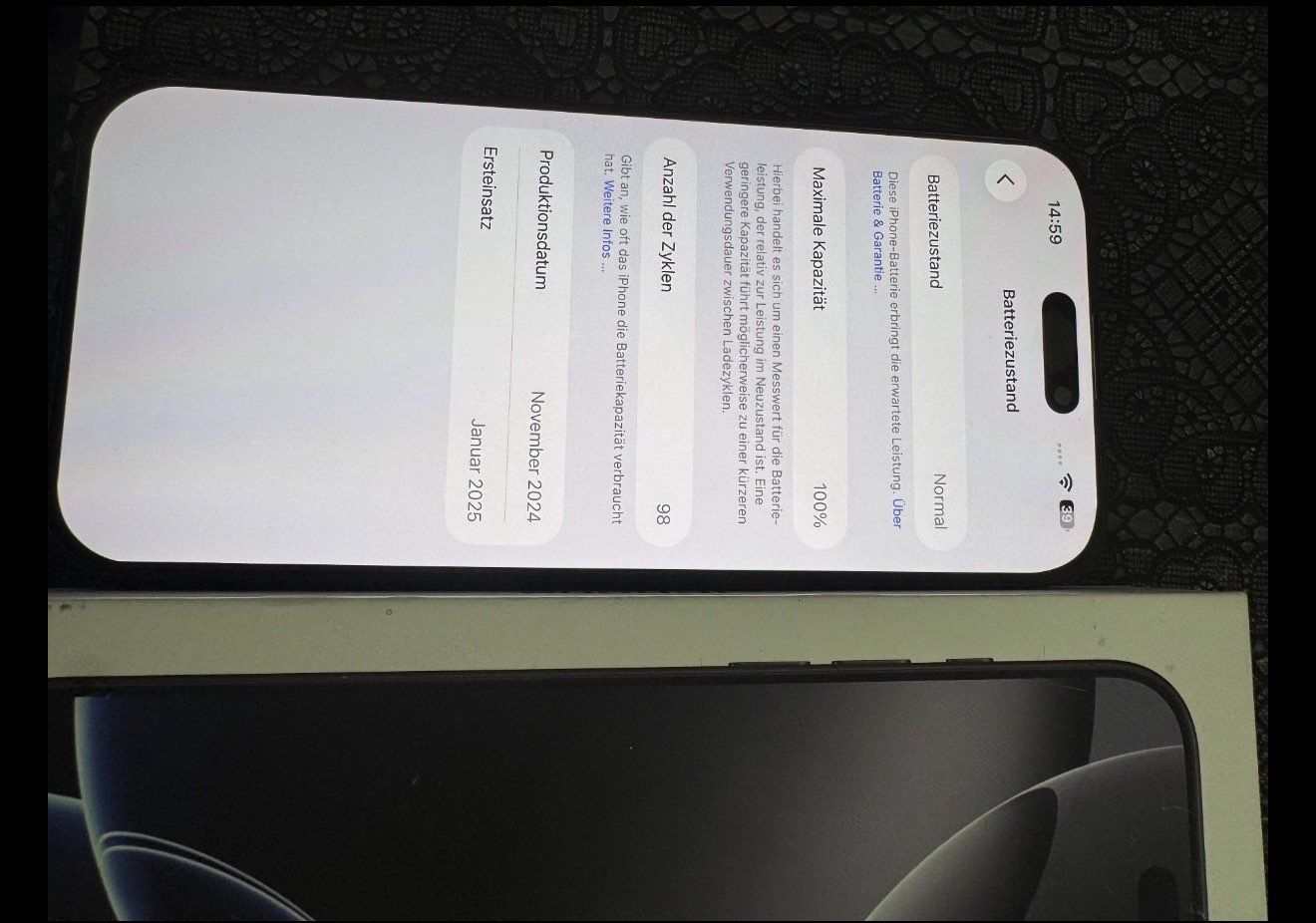 Apple Telefoni cellulari / Smartphones: Apple iPhone 16 Pro Max 256 GB grau gebraucht – Usato da Meierskappel venduto da val_plv5 3