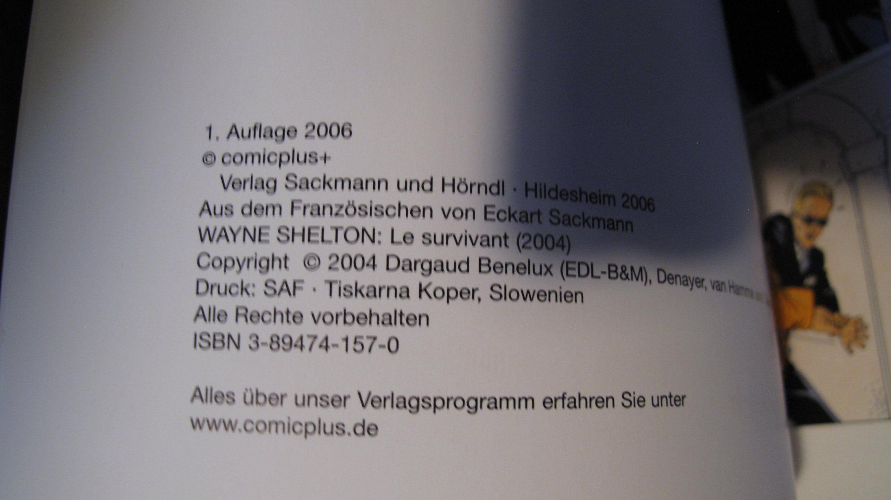 Comics: Wayne Shelton/ Band:4/ 1.Aufl.2006 – Gebraucht aus Berg TG von Volker-Kampfgarten 1