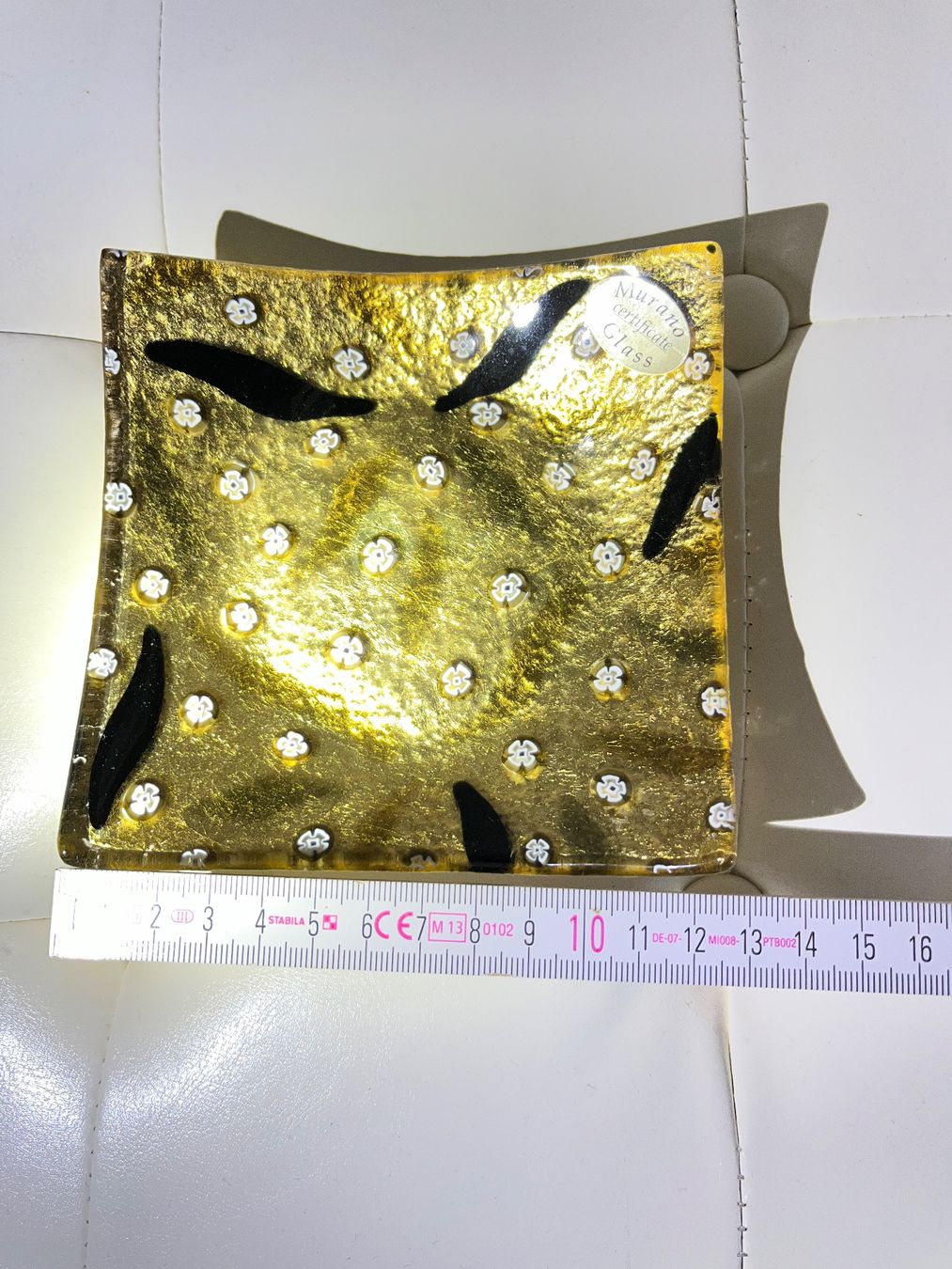 Murano Bicchieri: Murano Schale 24K Blattgold Millefiori – Usato da Männedorf venduto da Maru83 5