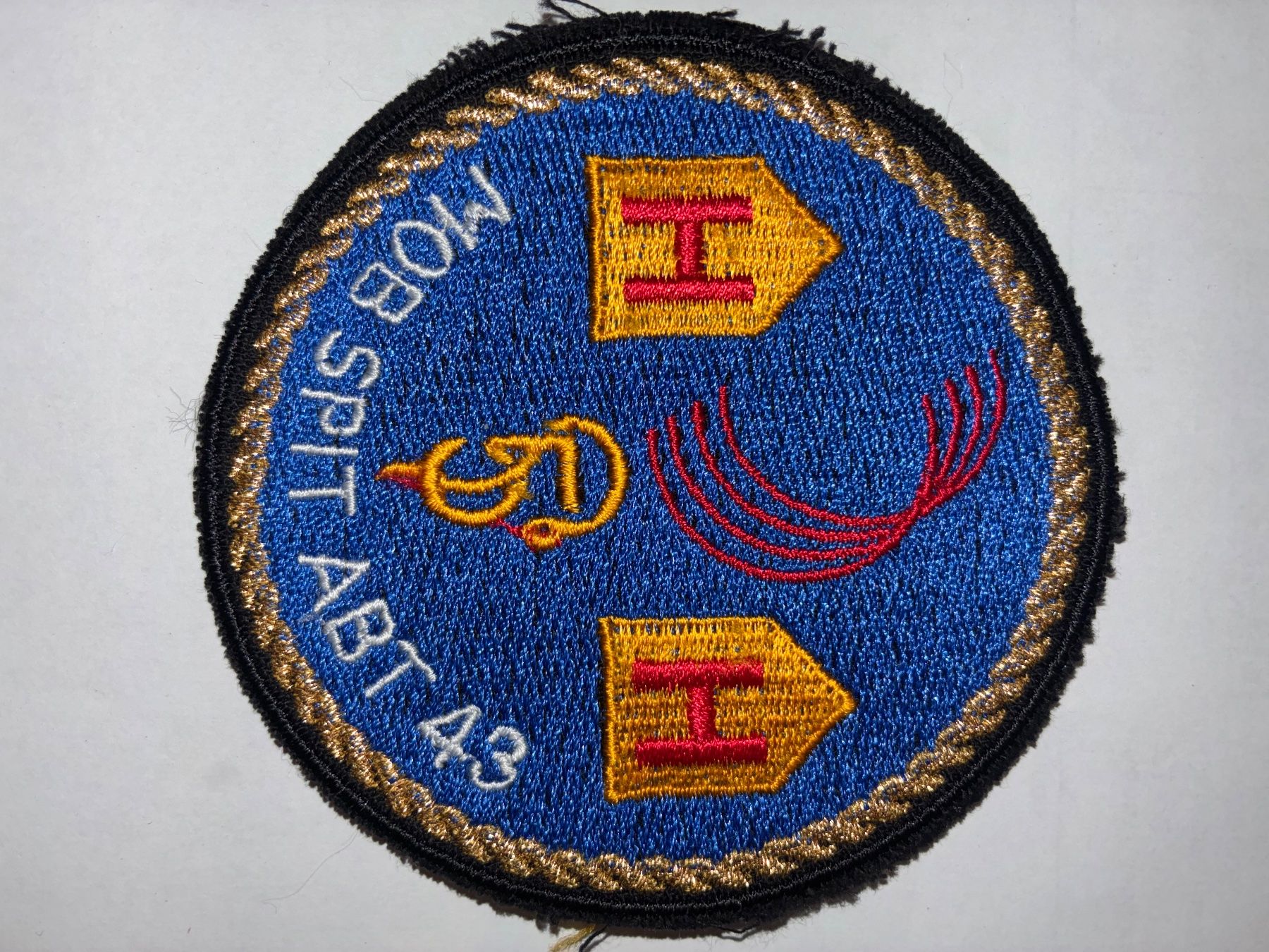 Schweizer Armee Patches: Badge Stab Mob Spit Abt 43 – Gebraucht aus Oberiberg von stab