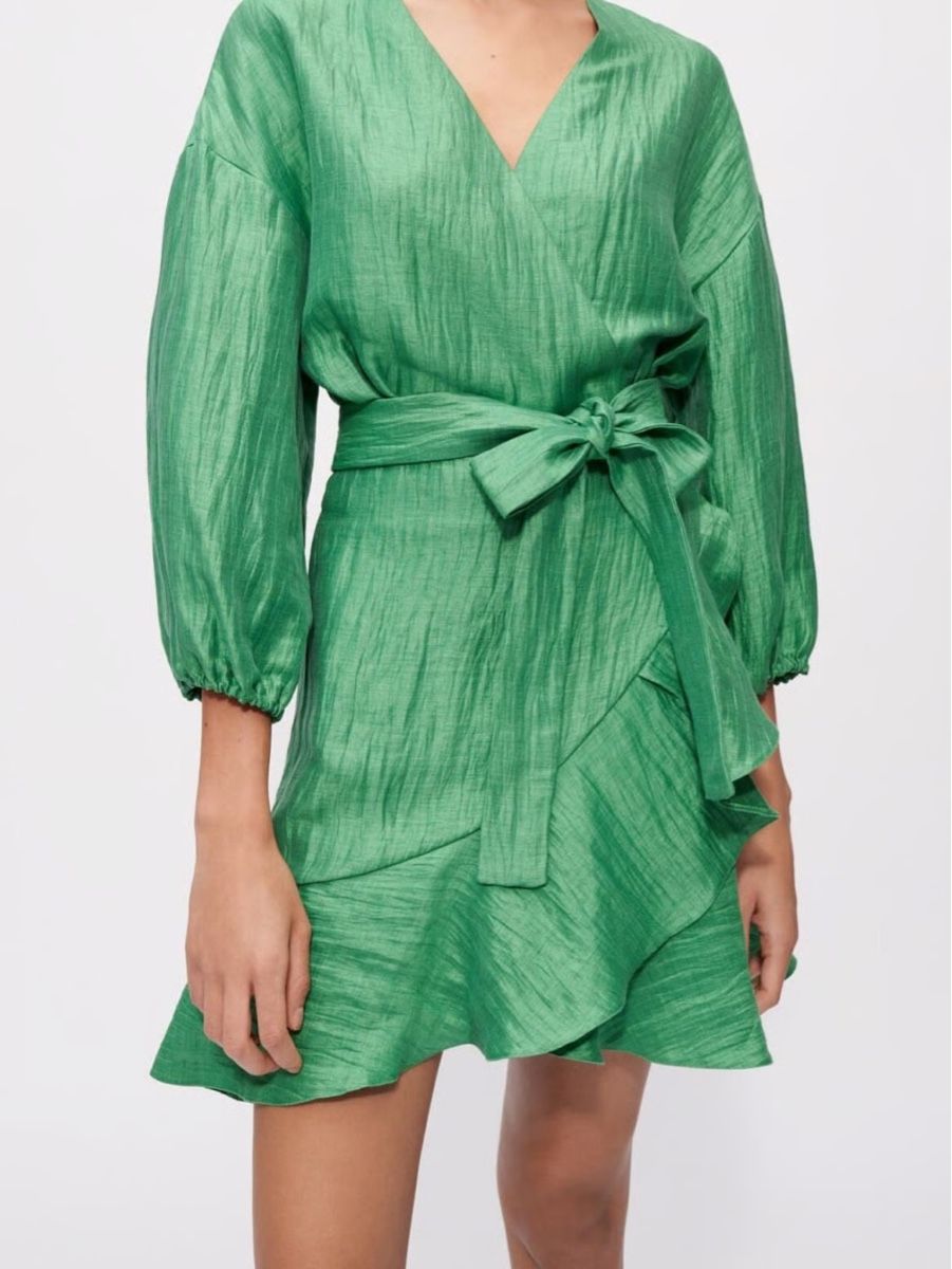 Maje Vestiti: Robe en lin Maje vert taille - 36  – Nuovo (secondo la descrizione) da Genève venduto da iry_67wr