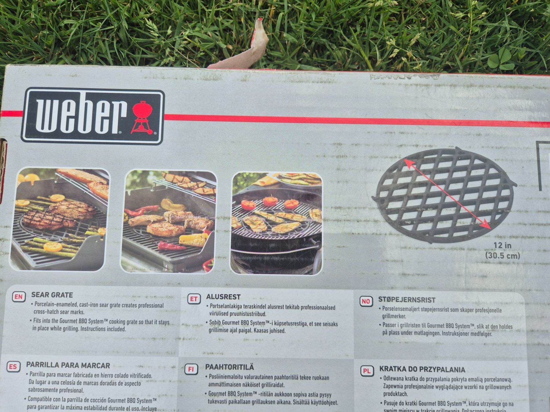 Weber Griglie: Grillzubehör Weber Gourmet BBQ- System Sear Grate – Nuovo e nell'imballaggio originale da Abtwil SG venduto da Delfine5 2