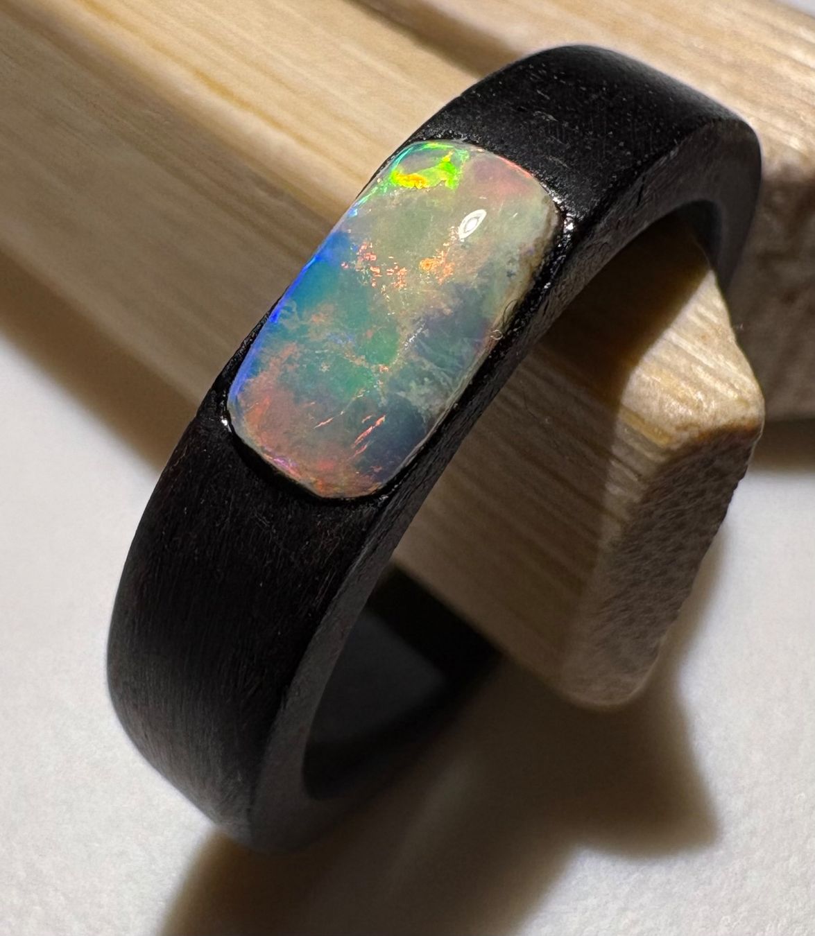 Anelli: Opal Ring Mooreiche, Gr.57, Coober Peedy Australien – Nuovo (secondo la descrizione) da Wilen b. Wil venduto da Tschirio 3
