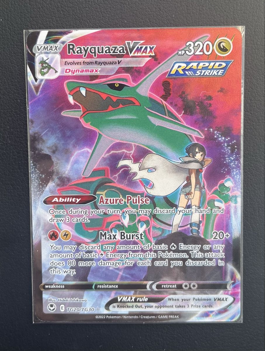 Pokémon Carte collezionabili: Rayquaza Vmax TG20/TG30 – Nuovo (secondo la descrizione) da Therwil venduto da rainbow_mamamoo