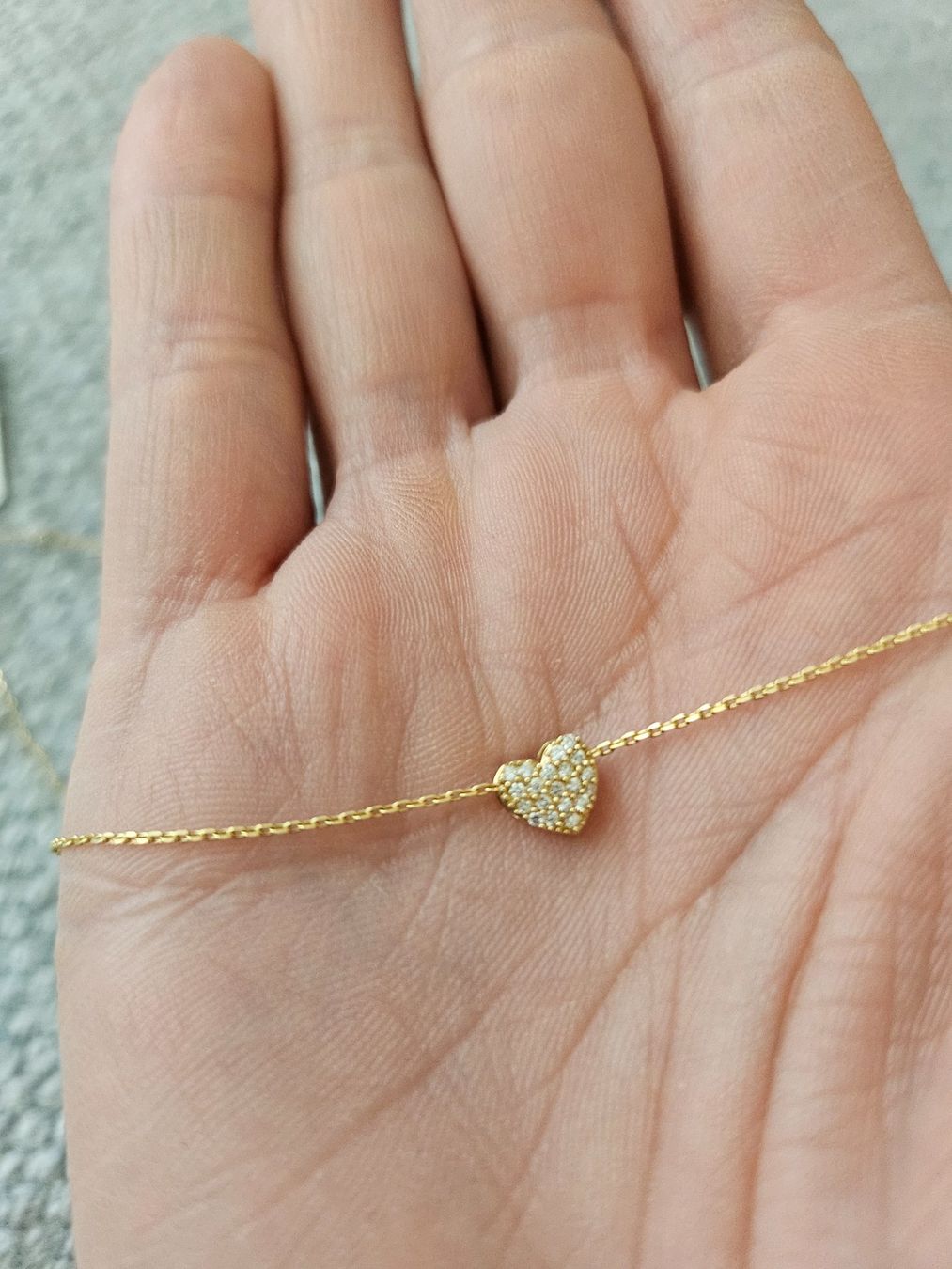 Catenine: Collier coeur avec diamant – Nuovo e nell'imballaggio originale da Bassersdorf venduto da Sofia2112