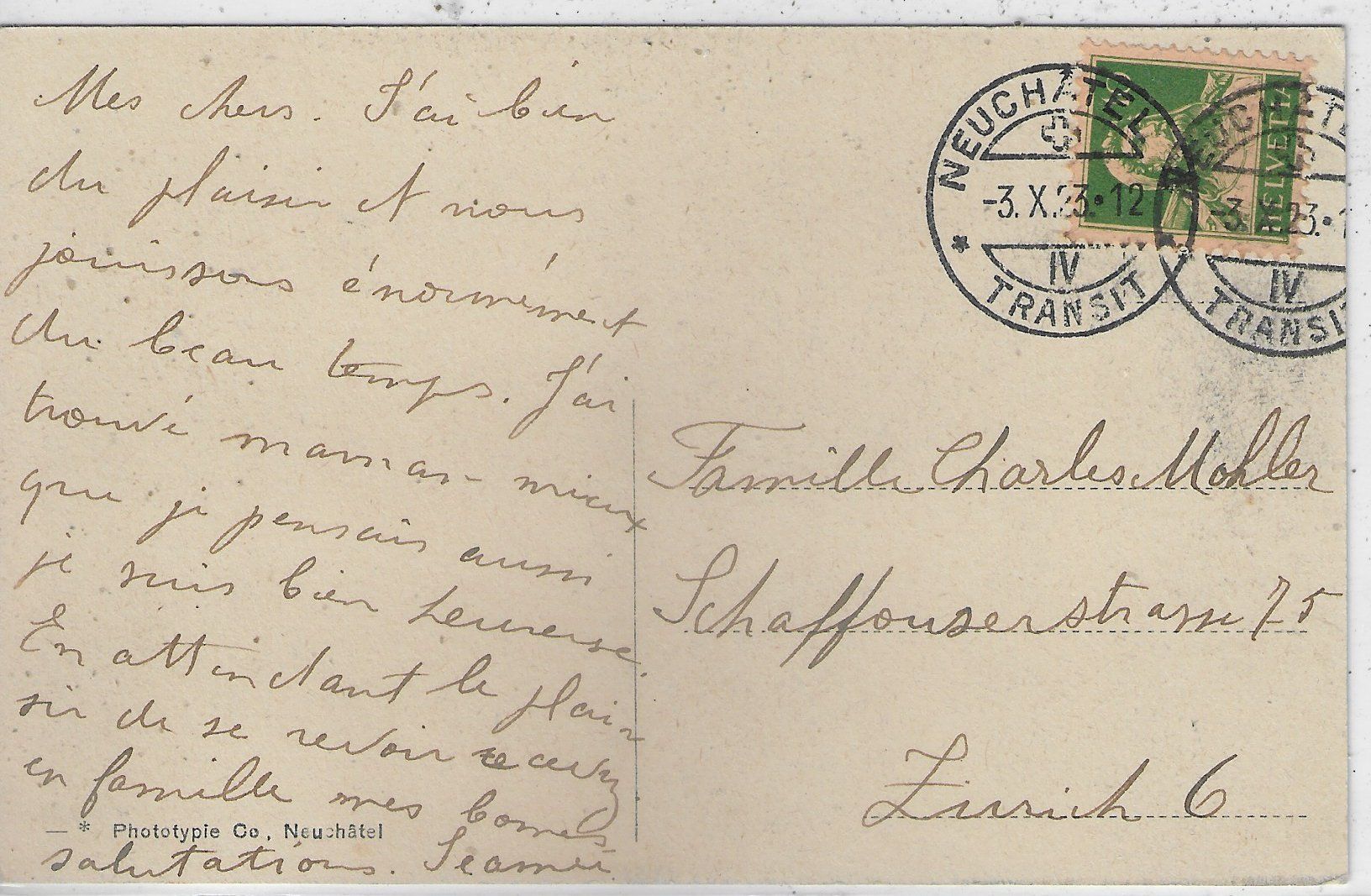 Cartoline postali: Neuchatel - Maison des Halles - animee – Usato da Ettingen venduto da Kartenplanet 1