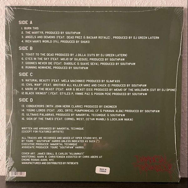 Dischi in vinile: Immortal Technique - The Martyr - 2LP - Very limited – Nuovo e nell'imballaggio originale da Vernier venduto da mbo_ld7q 1