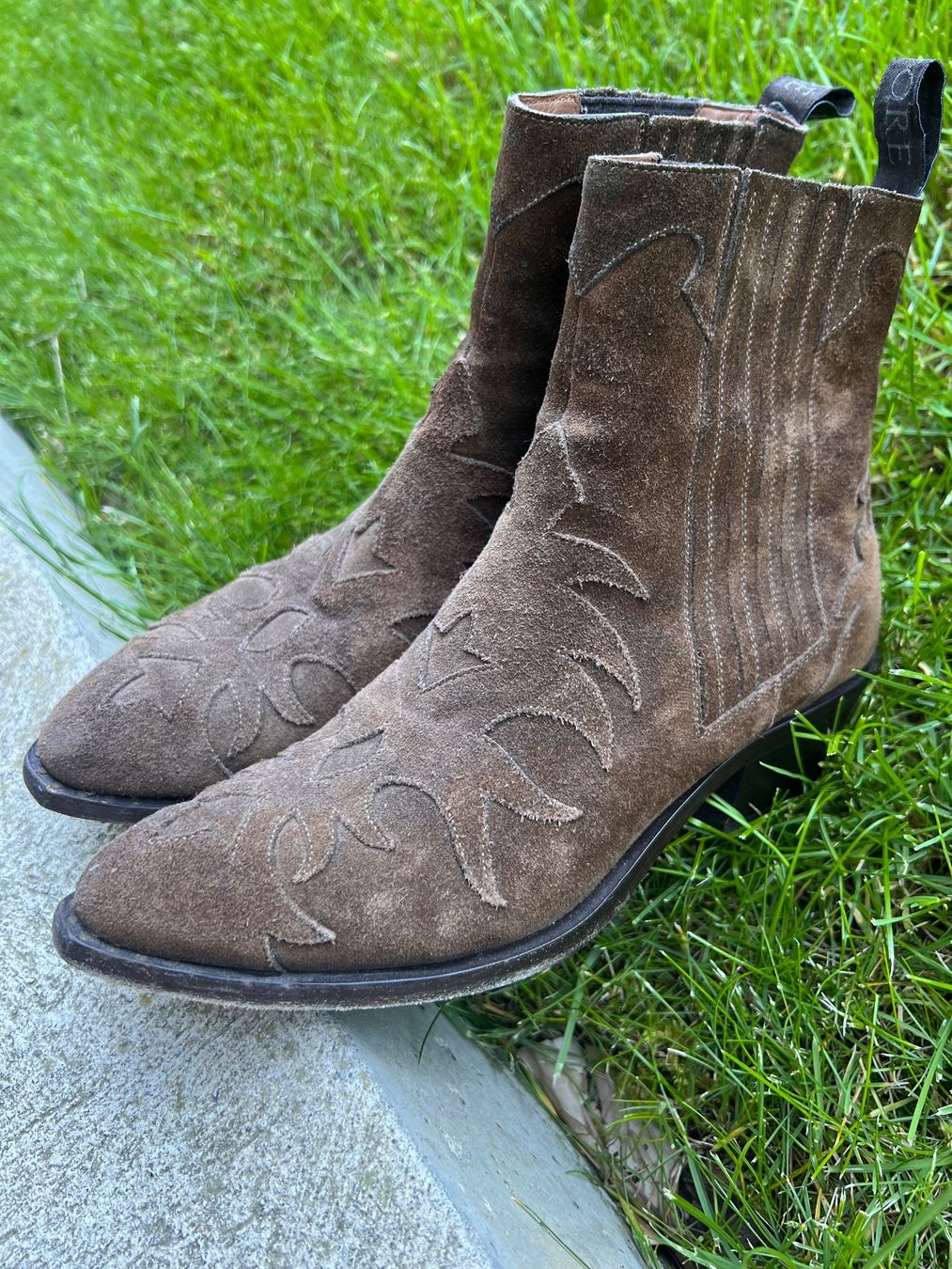 Sartore Scarpe da uomo: SARTORE suede ankle cowboy boots – Nuovo (secondo la descrizione) da Lausanne venduto da NYC67 1