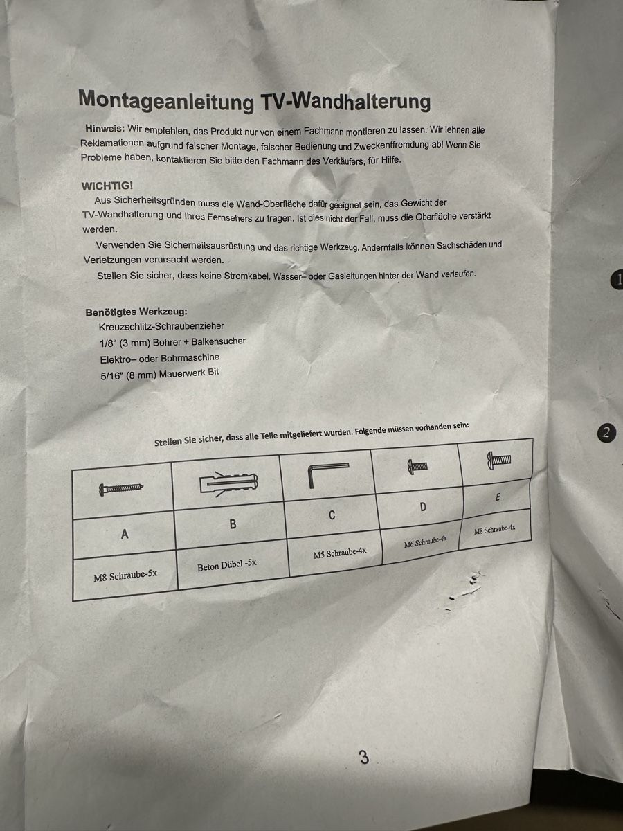 Supporti a parete: Mount m157 Wandhalterung – Nuovo (secondo la descrizione) da Bülach venduto da kay_k7dg 7