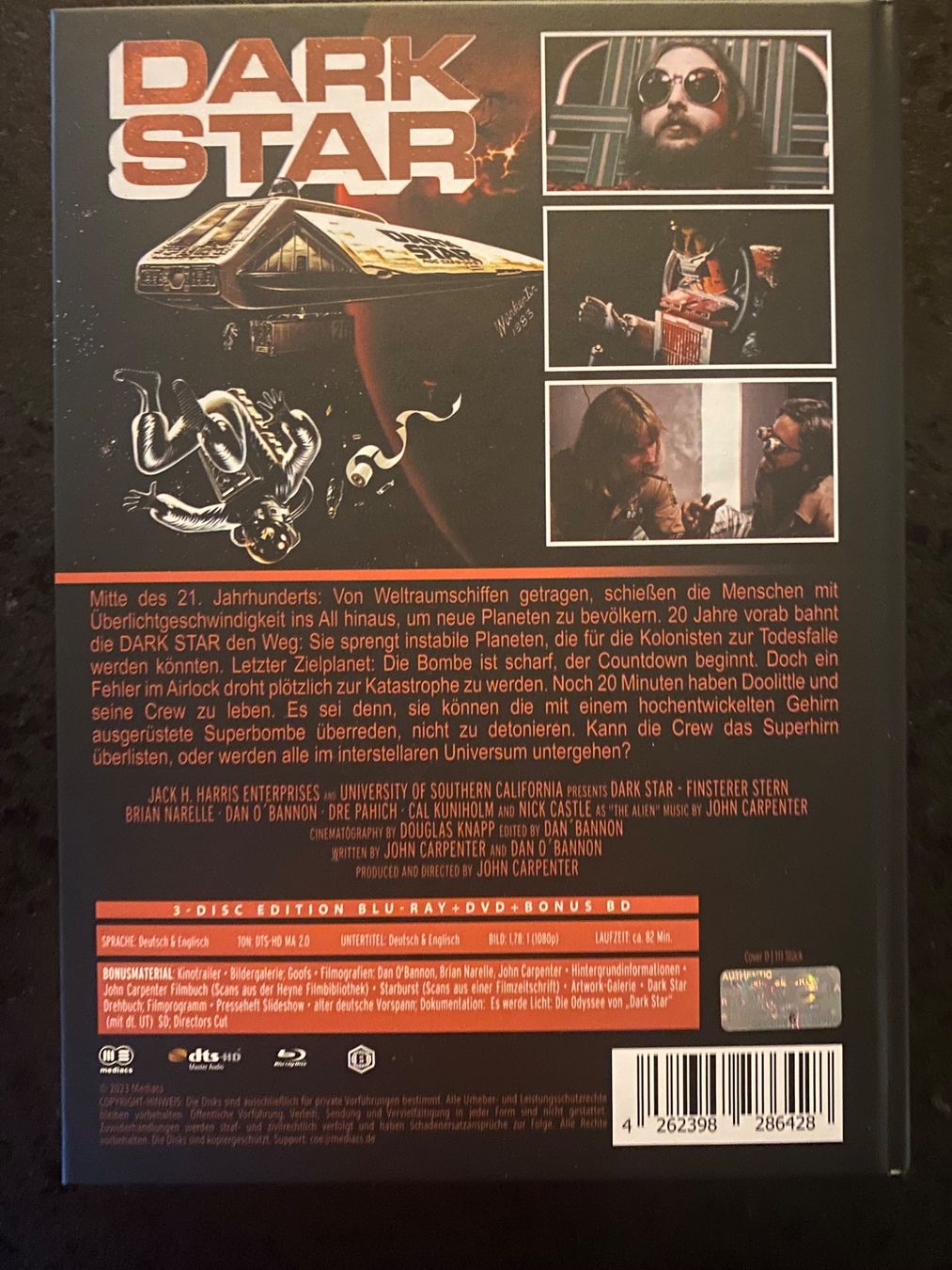Tutti i DVDs: Dark Star Mediabook Blu-ray + DVD Sehr Gut – Usato da Schmitten FR venduto da FilmRarities 1