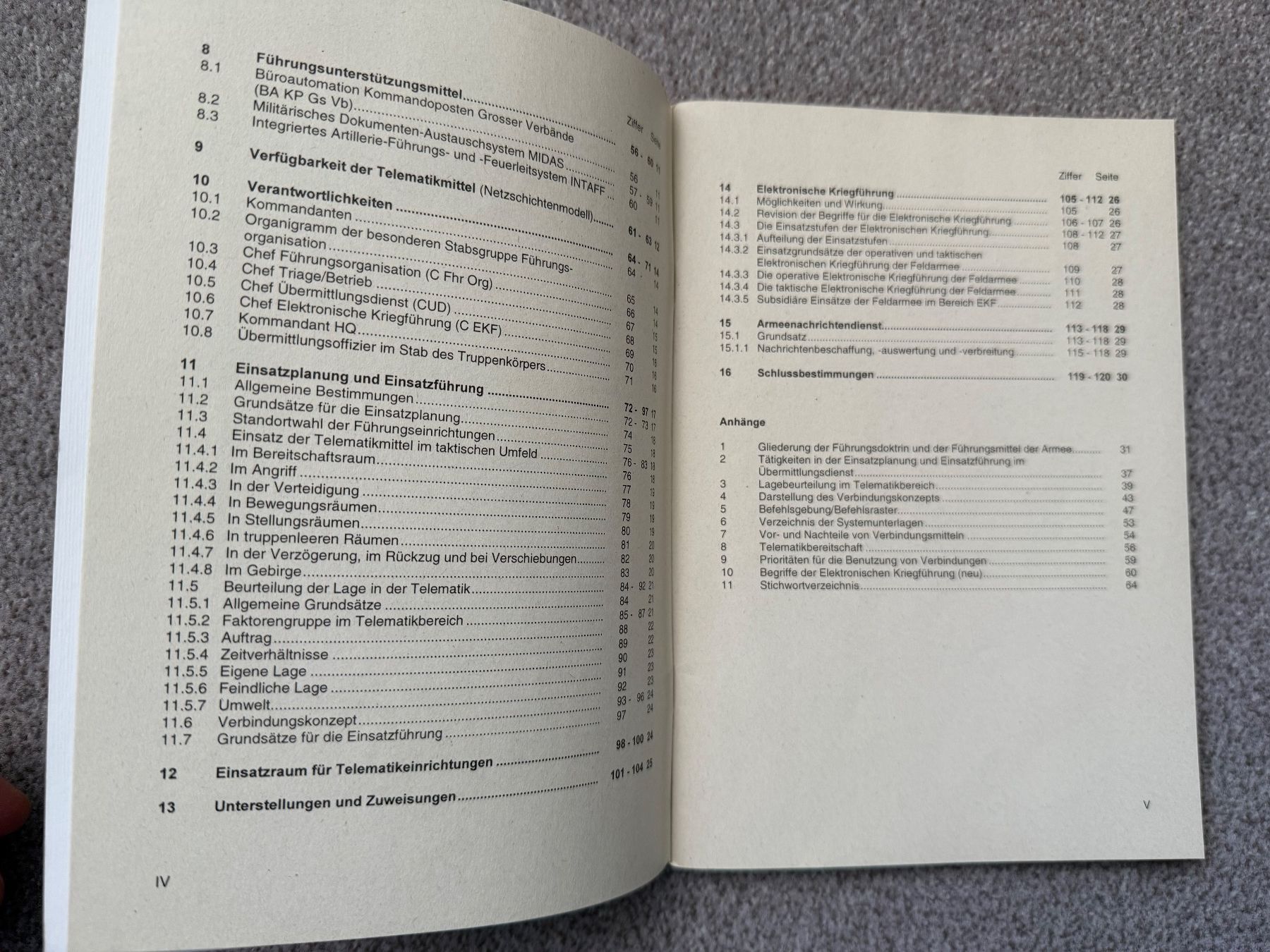 Bücher: 5 Reglemente Übermittlungstruppen - Schweizer Armee – Gebraucht aus Brütten von Hst1 3