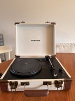 Plattenspieler Crosley Koffer beige braun gebraucht