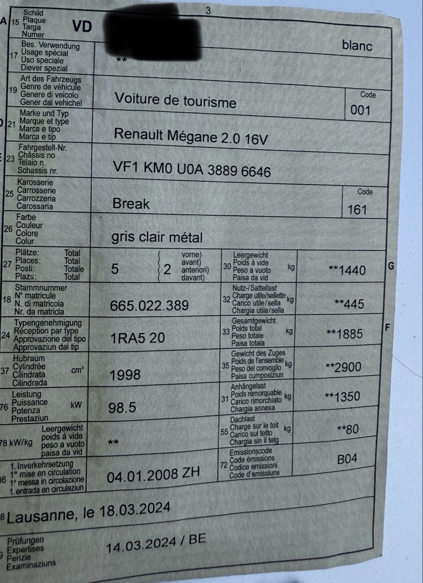 Renault Autos: Renault Mégane 2.0 16V – Gebraucht aus Chessel von Voyages--2020 5