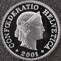 10 Rappen 2001 stgl. / aus Münzsatz