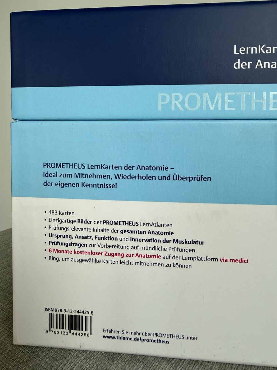Altro materiale scolastico: Prometheus - LernKarten der Anatomie – Nuovo (secondo la descrizione) da Meilen venduto da mim_bqf7 3