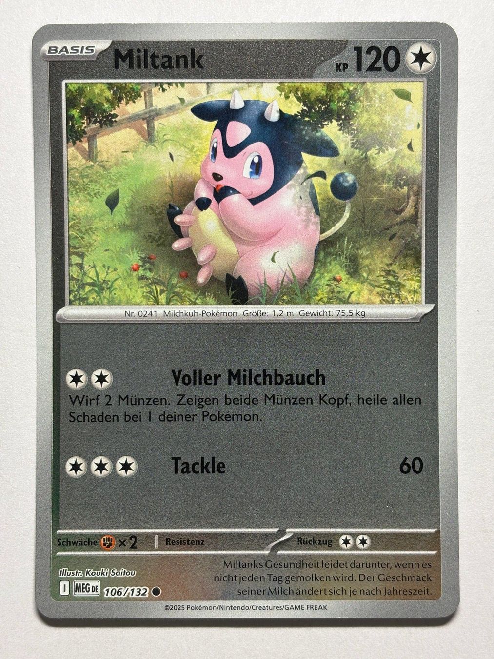 Pokémon Carte collezionabili: Miltank (MEG 106) - Reverse Holo - DE – Usato da Allschwil venduto da bul_5pmr
