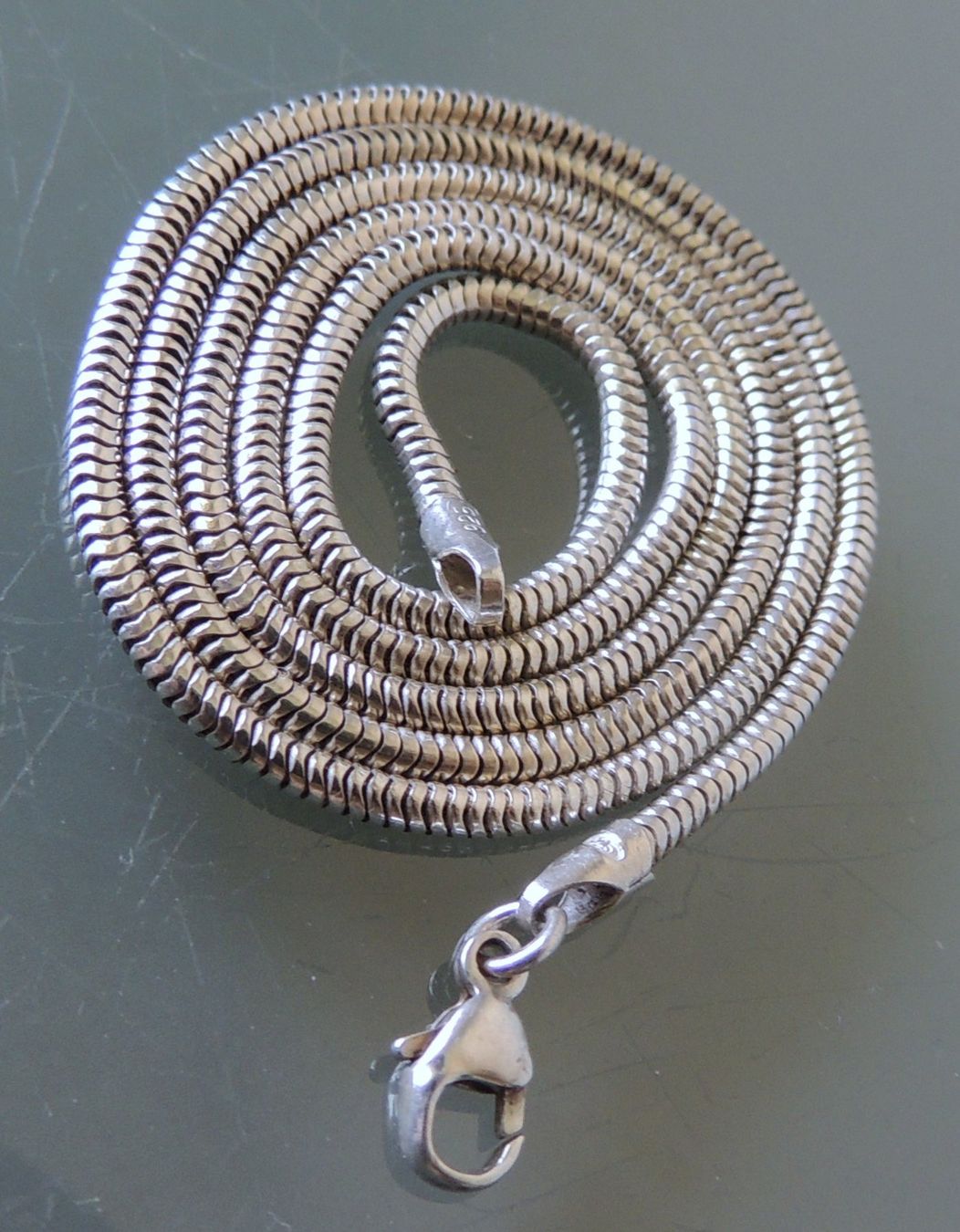 Catenine: Silber 925 Schlangen Halskette 48 cm / 2 mm – Usato da Waldenburg venduto da schaller707 1
