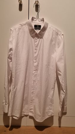 C&A Slim Fit Herrenhemd, Gr. S / 37-38, Weiss, Top Zustand!