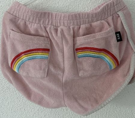 Shorts Rock your kid Rosa Gr. 7/122 mit Regenbogen