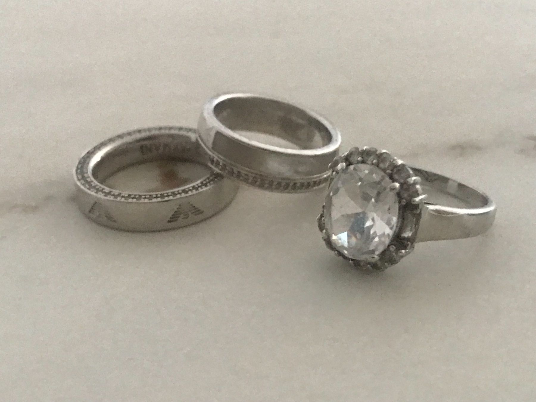 Armani Anelli: 4 Ringe, 2 Armani Ringe/ Silber 925 – Nuovo (secondo la descrizione) da Rothrist venduto da ilodj 1