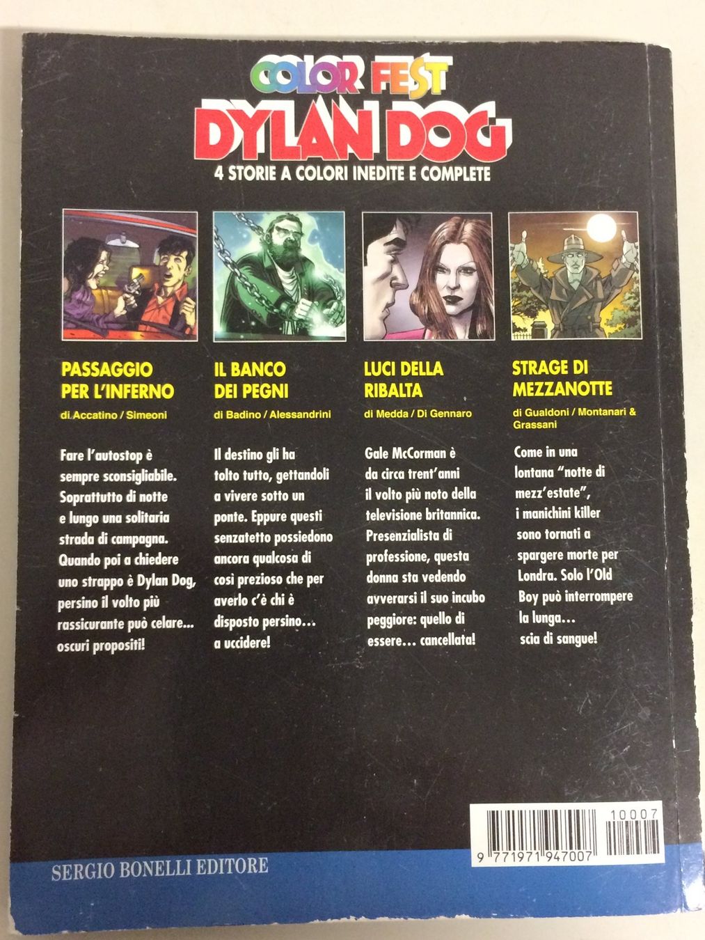 Comics: DYLAN DOG COLOR FEST # 7 Sergio Bonelli 4 storie complete‪ – Gebraucht aus Vezia von Aquarius_Age 2