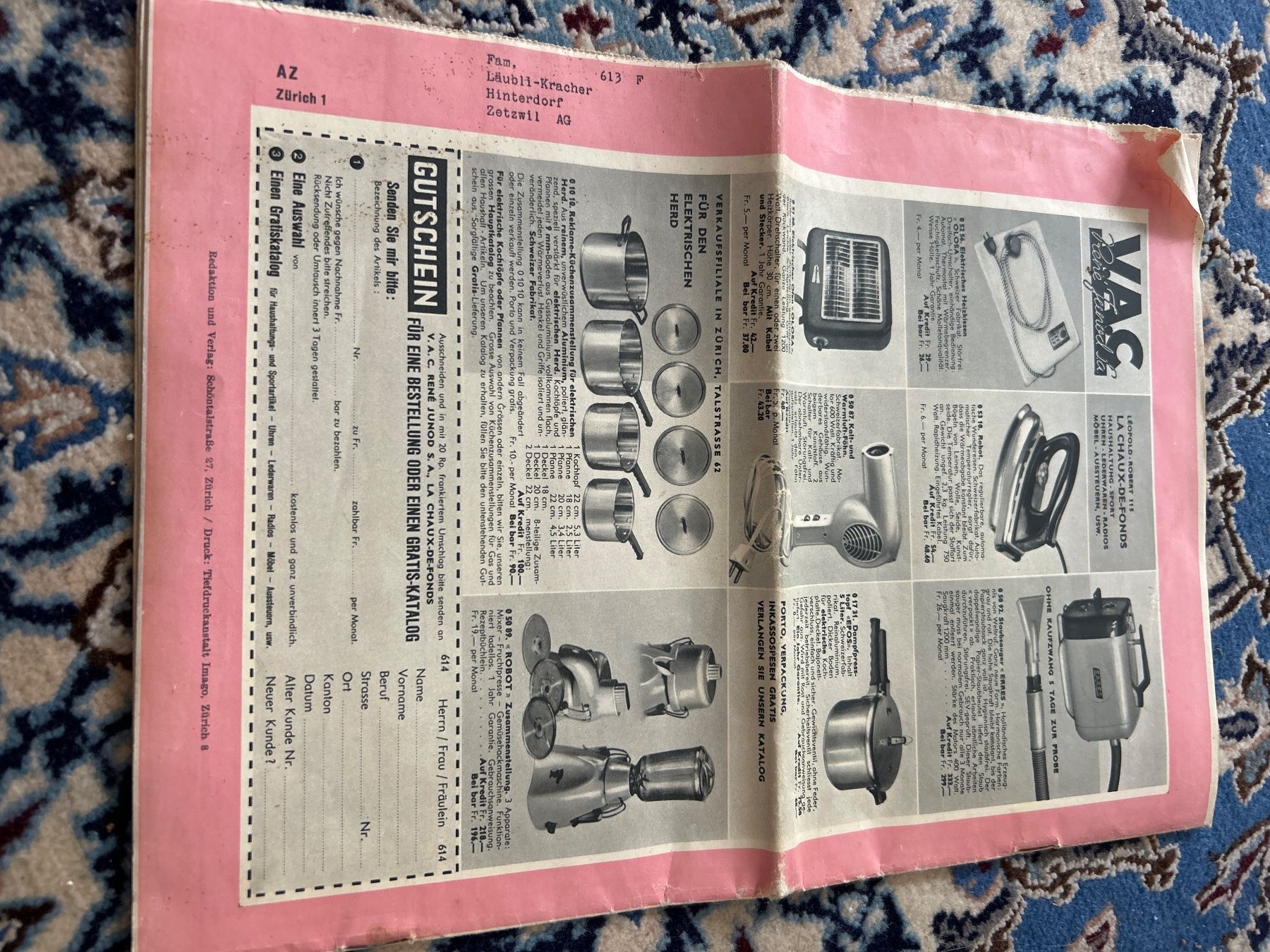 Zeitschriften & Magazine: Schweizer Familie 27.9.1958 – Gebraucht aus Champfèr von Rothli 1
