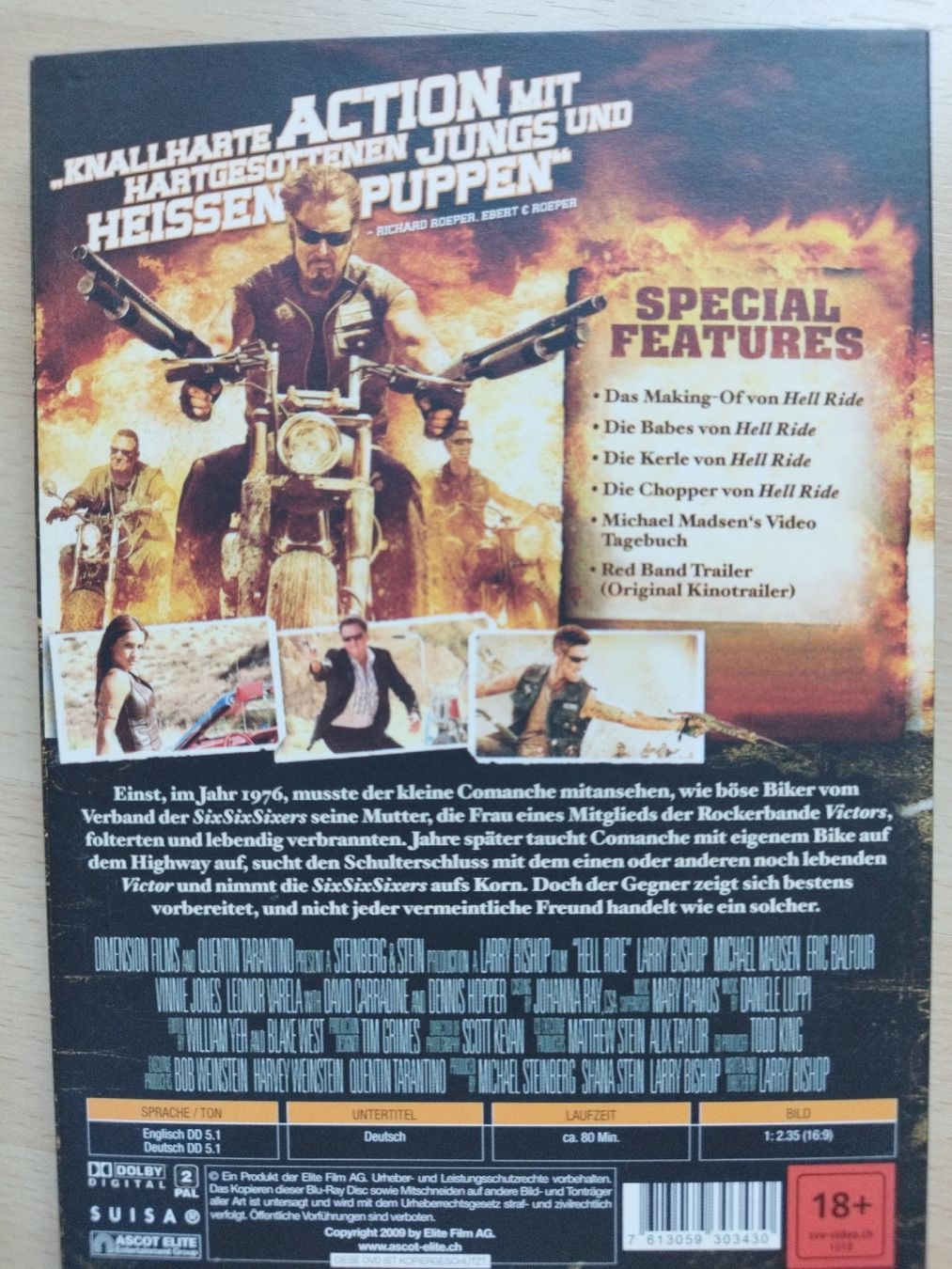Tutti i DVDs: Hell Ride - Quentin Tarantino präsentiert - DVD – Usato da Rhäzüns venduto da Badihuelsa 1