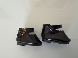 Puppenschuhe Lackschuhe, Schuhe für Füsse 3 cm, Sohle 3,6 cm