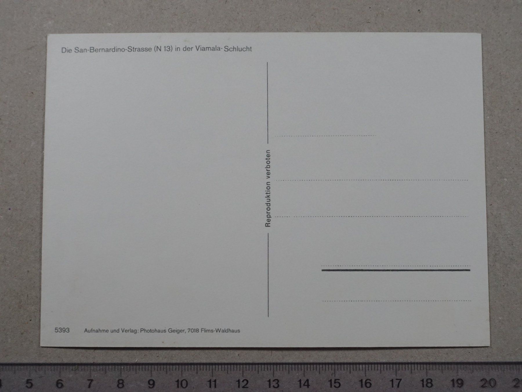 Cartoline postali: San Bernardino Strasse N13, Auto, Postauto – Usato da Lenzburg venduto da fh1 1