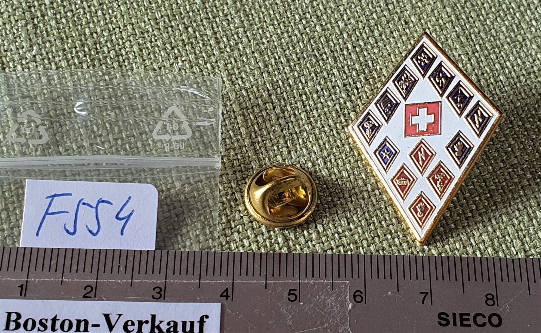 Placchette & Badge: F554 - Pin Schweizer Militär Abzeichen – Usato da Reinach BL venduto da Boston-Verkauf 2