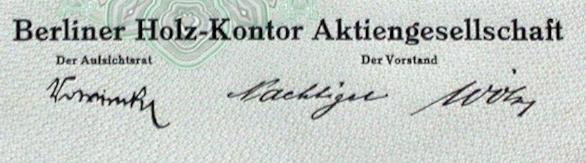 Documenti: Berliner Holz-Kontor AG, Berlin - 1941 – Usato da Solothurn venduto da Sgasche 1
