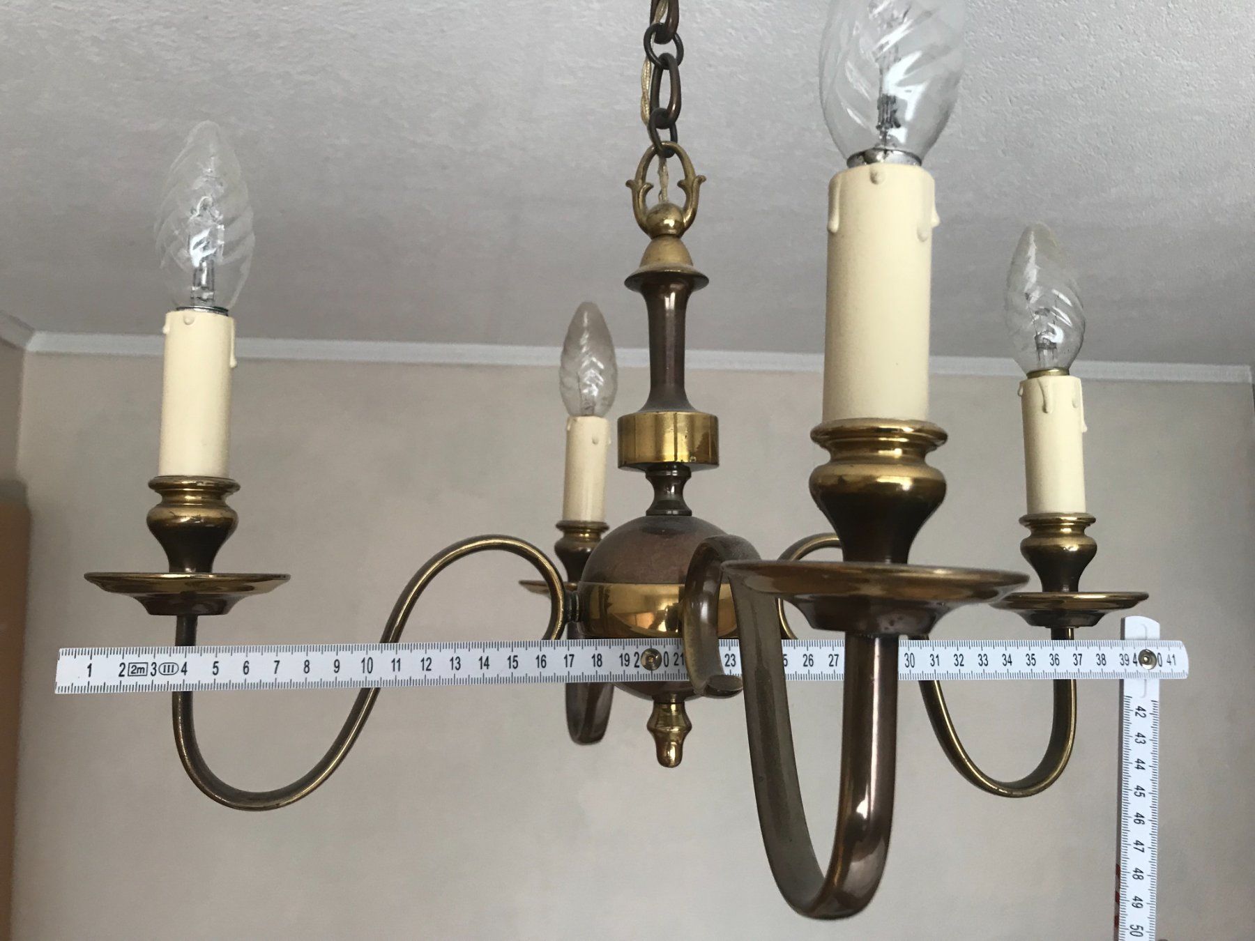 Lampadari & plafoniere: Lüster / Lampe mit 4 Armen - 1960er – Usato da Biberist venduto da longimanus3 6