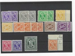 BRITISCHE ZONE 1945 ** FREIMARKEN