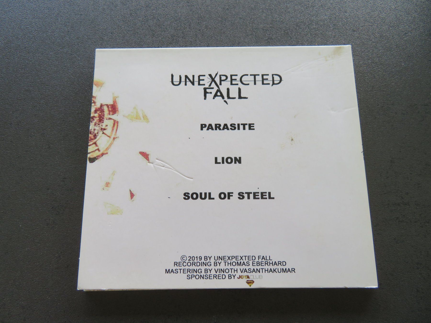 CD: UNEXPECTED FALL Same 2019 Swiss Heavy Metal EP Digipak CH – Usato da Niederbipp venduto da Onyx32 2