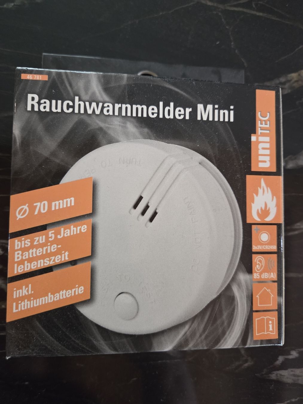 Alarmanlagen: Rauchmelder Mini Unitec, neuwertig – Neu und originalverpackt aus Brittnau von Seli.S. 1