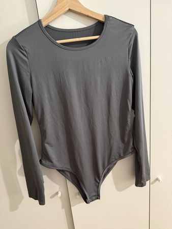 Damen Body Shein langarm grau Grösse L guter Zustand